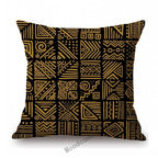 African Geometric Tribal Mud cloth Cushion Cover