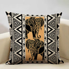 African Painting Printed Cushion Cover