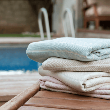 Beach Spa Turkish Hammam Towel Ilva Beige