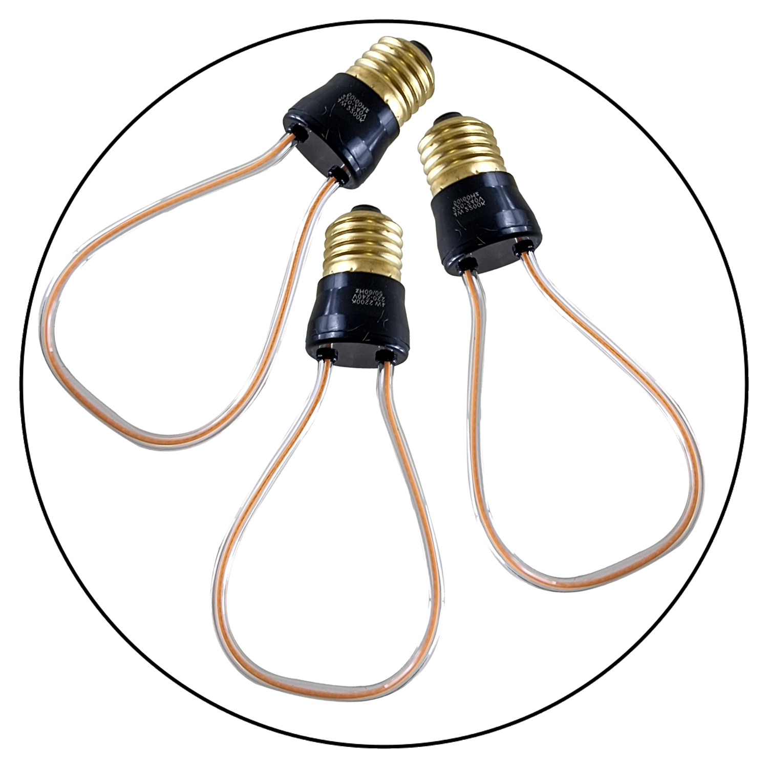 3 Pack 4W Vintage LED Soft Filament E27 Decorative Industrial Main image