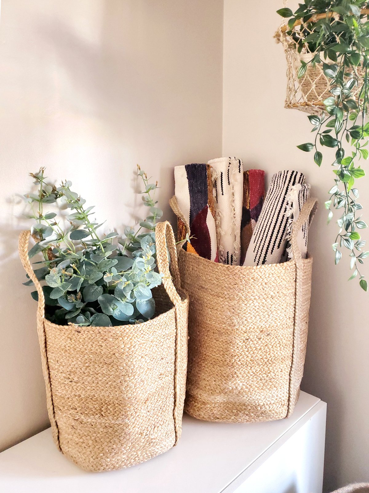 Kata Basket with handle - Natural Secondary image