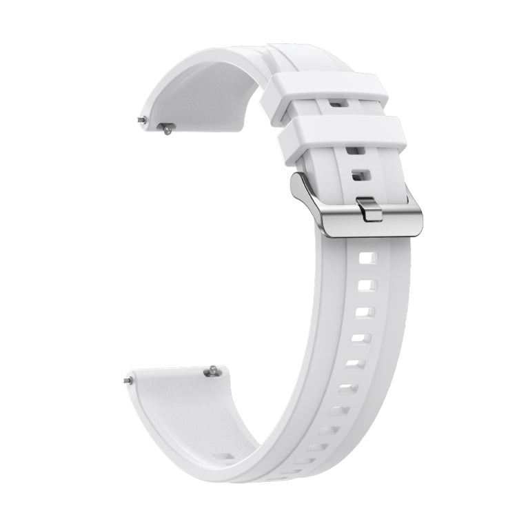 For Huawei Watch 4 Tire Pattern Silver Buckle Silicone Watch