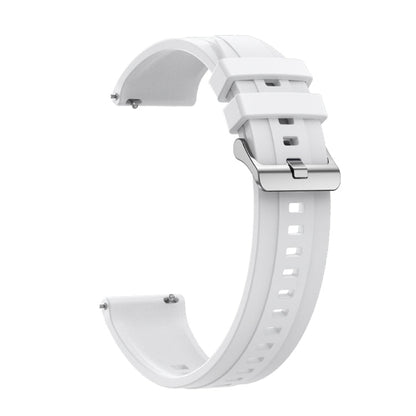 For Huawei Watch 4 Tire Pattern Silver Buckle Silicone Watch