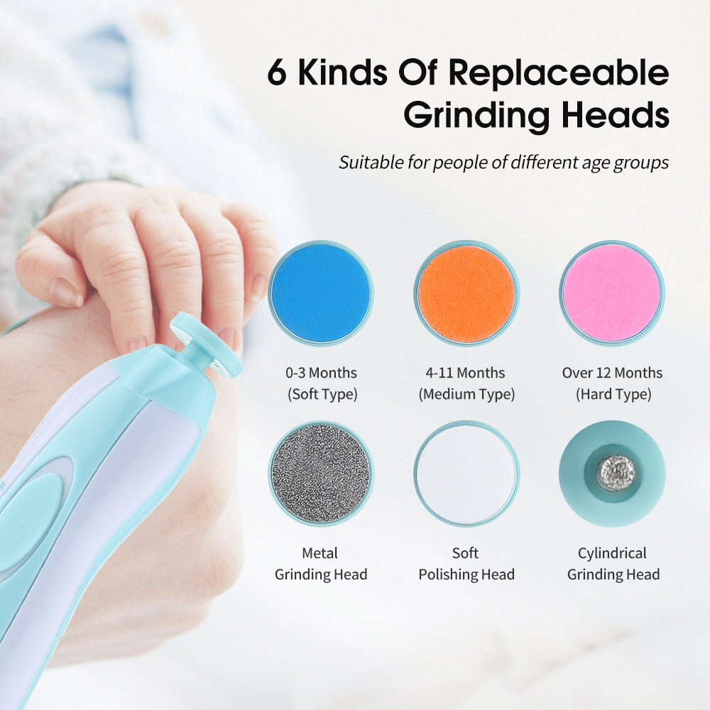 Electric Baby Nail Trimmer Kids Scissors Infant Nail Care