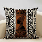 African Painting Printed Cushion Cover