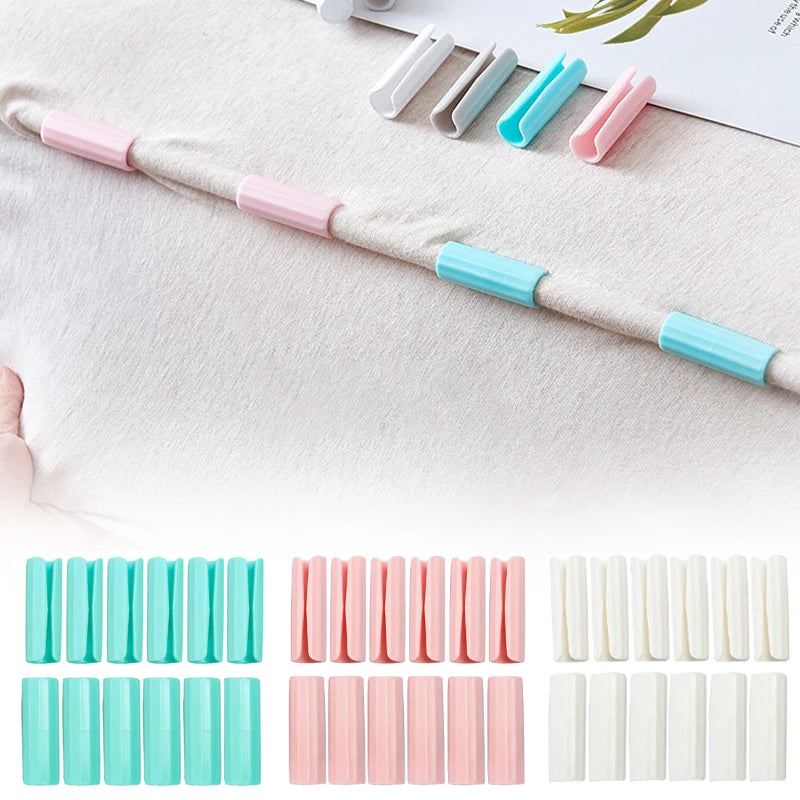 12PCS BedSheet Clips Plastic Slip-Resistant Clamp Quilt Bed Clipper Main image