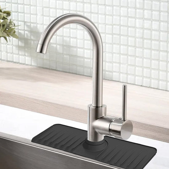 5th Gen Silicone Faucet Mat For Kitchen Sink Splash Guard Drain Pad