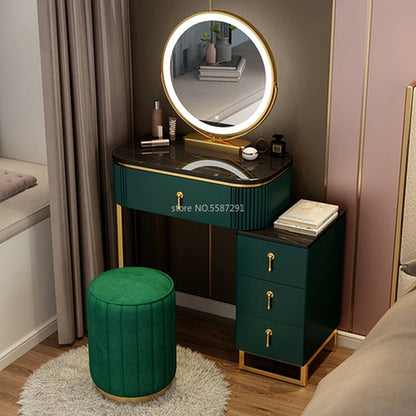 A Set Makeup Dressing Table with Mirror Slate Furniture Girl Bedroom