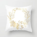 Gold Leaf Cushion Cover for Home Decor