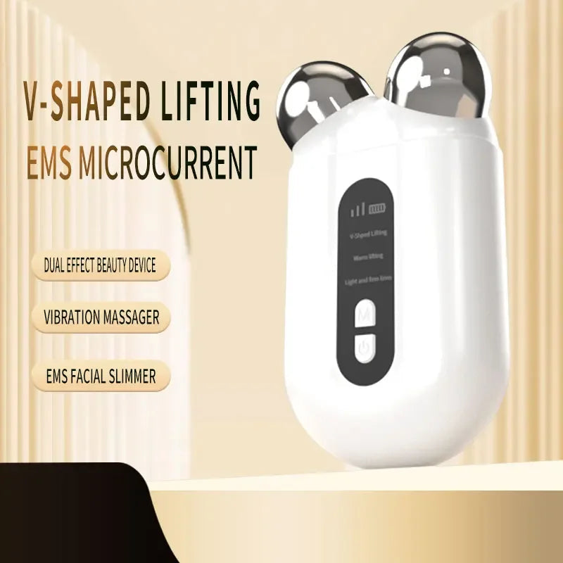 Facial Massager EMS Roller Microcurrent Face Lifting Machine V-Face