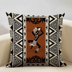 African Painting Printed Cushion Cover