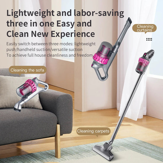 3 in 1 Electric Vacuum Cleaner Strong Suction Handheld Cleaning