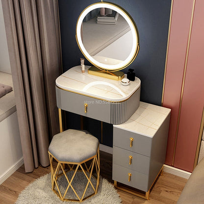 A Set Makeup Dressing Table with Mirror Slate Furniture Girl Bedroom