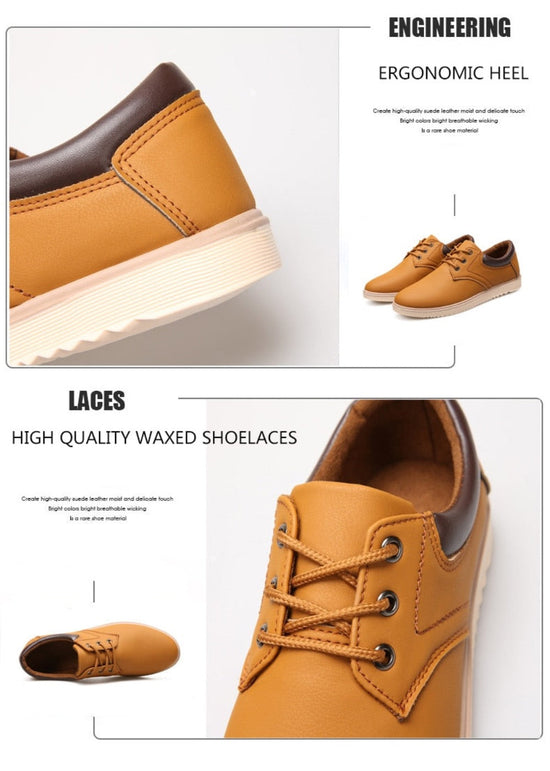 Mens Casual Flat Oxford Sneakers