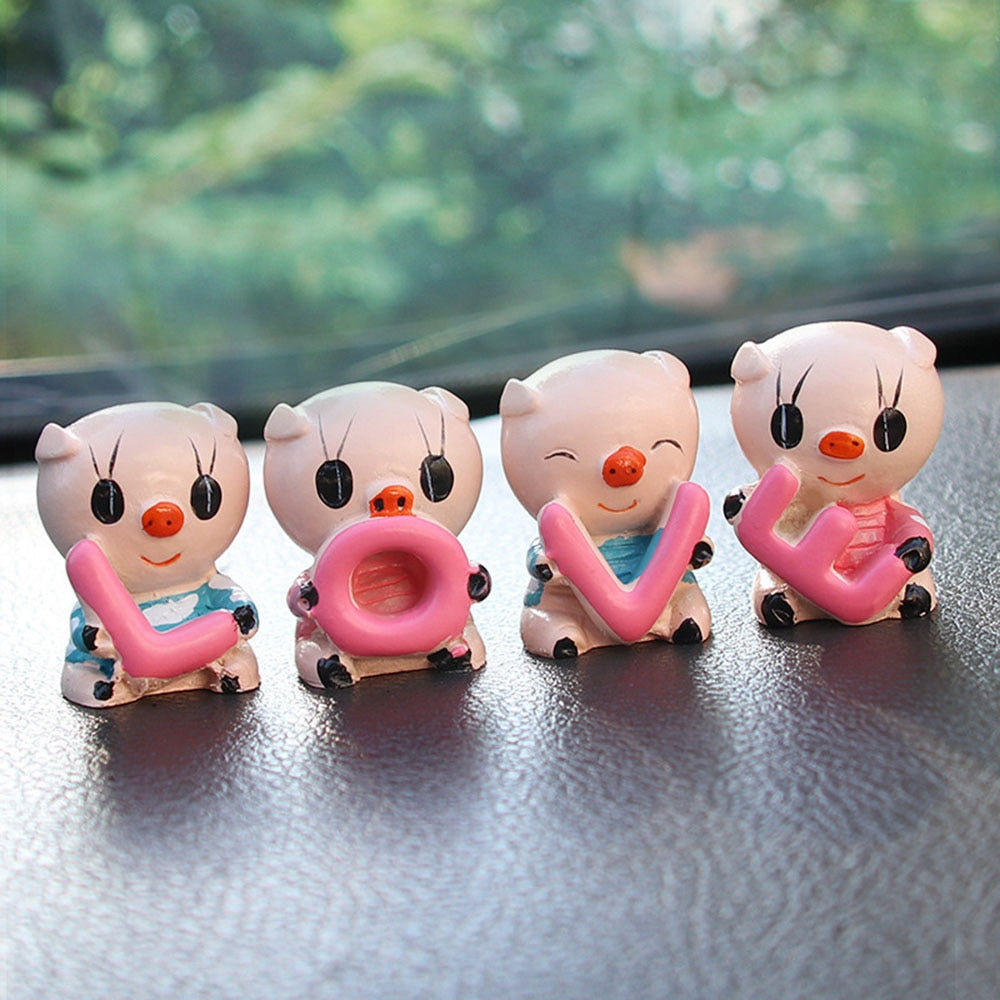 Simulation Plant Artificial Flower Fruit LOVE Pig