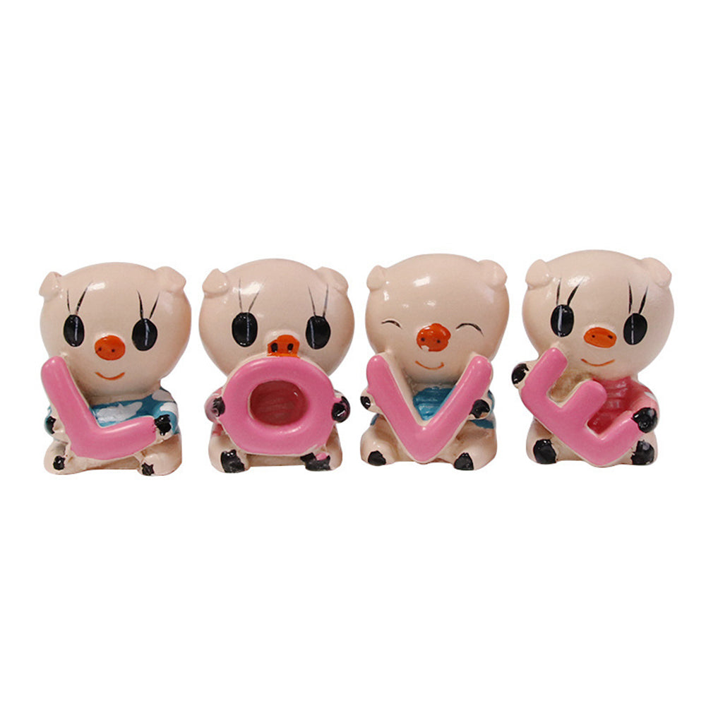 Simulation Plant Artificial Flower Fruit LOVE Pig