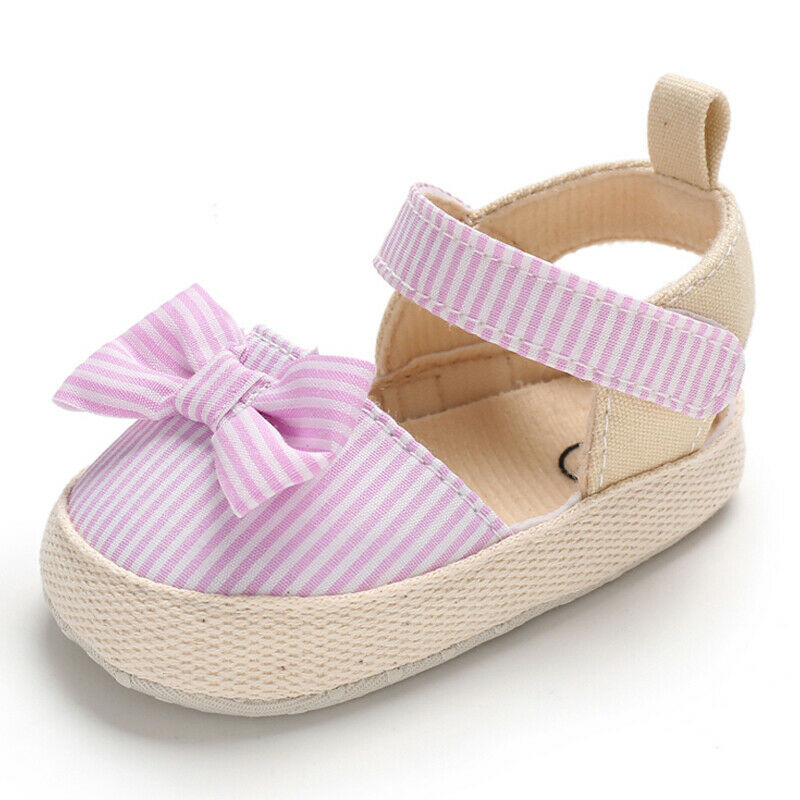 Summer Baby Girl Cute Bowknot Sandals Crib Shoes