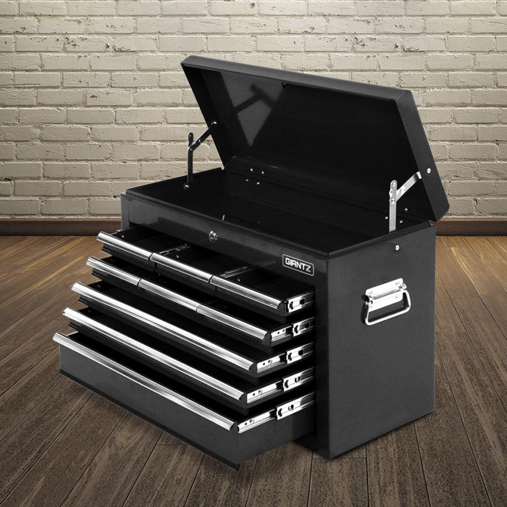 Giantz 9 Drawer Mechanic Tool Box Cabinet Storage - Black
