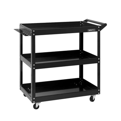 Giantz Tool Cart 3 Tier Parts Steel Trolley Mechanic Storage Organizer