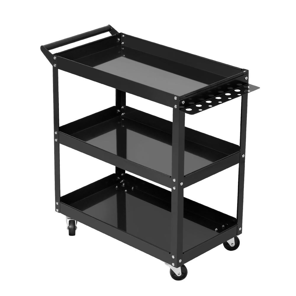 Giantz Tool Cart 3 Tier Parts Steel Trolley Mechanic Storage Organizer