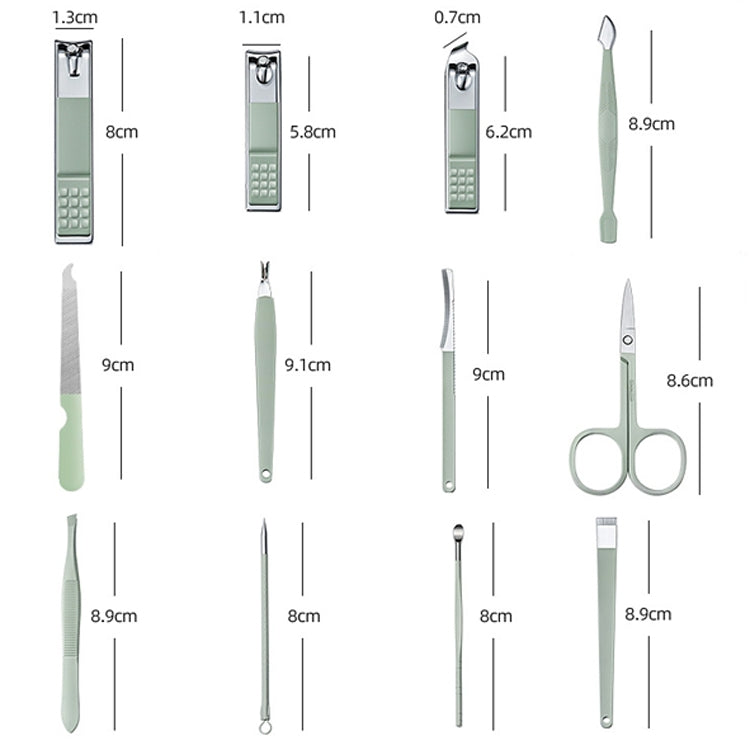 12 in 1 Green Convenience Tools Cutting Nails