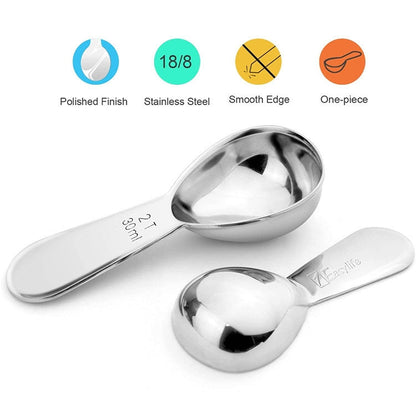 YG-MC12 304 Thickened Stainless Steel Coffee Spoon Scales Scaling
