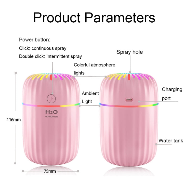 Colorful Cup USB Ambient Light Air Humidifier Desktop Car Marquee