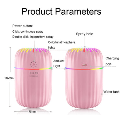 Colorful Cup USB Ambient Light Air Humidifier Desktop Car Marquee