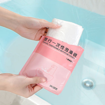 1pack Disposable Bath Bag Thickened Bath Tub Wood Barrel SPA Plastic