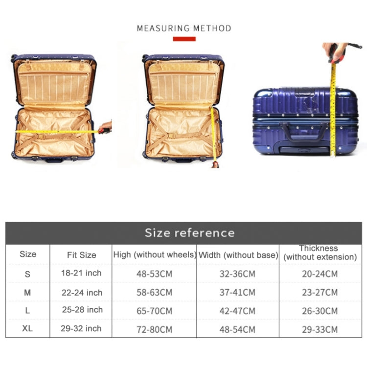 Wear-resistant Travel Trolley Suitcase Dustproof Cover, Size: