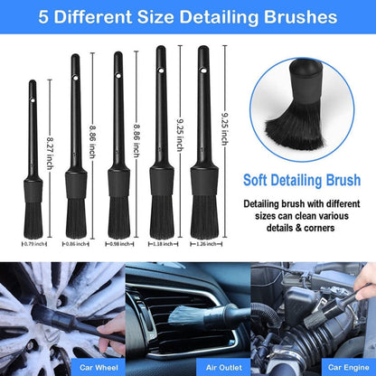 22pcs/set WRS-CS29 Car Wash Cleaning Brush Set Car Interior Crevice