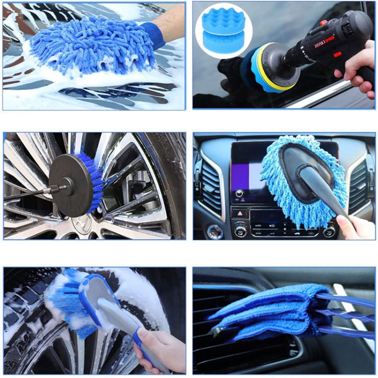 22pcs/set WRS-CS29 Car Wash Cleaning Brush Set Car Interior Crevice