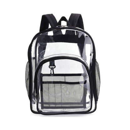 PVC Transparent Waterproof Backpack Student School Bag, Color: Small