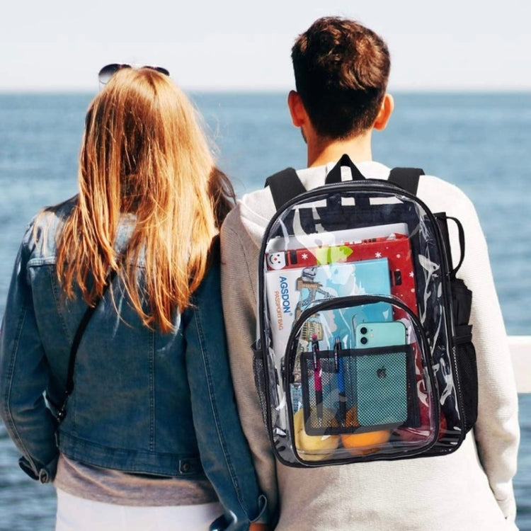 PVC Transparent Waterproof Backpack Student School Bag, Color: Small
