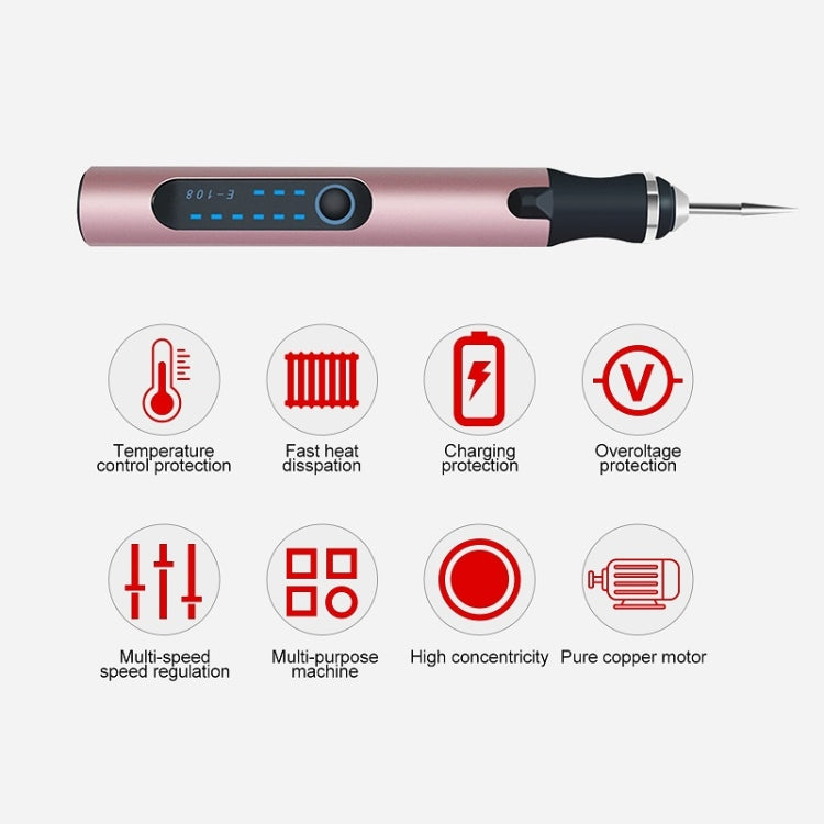 E108 59pcs/set Wireless Portable USB Rechargeable Mini Electric Drill