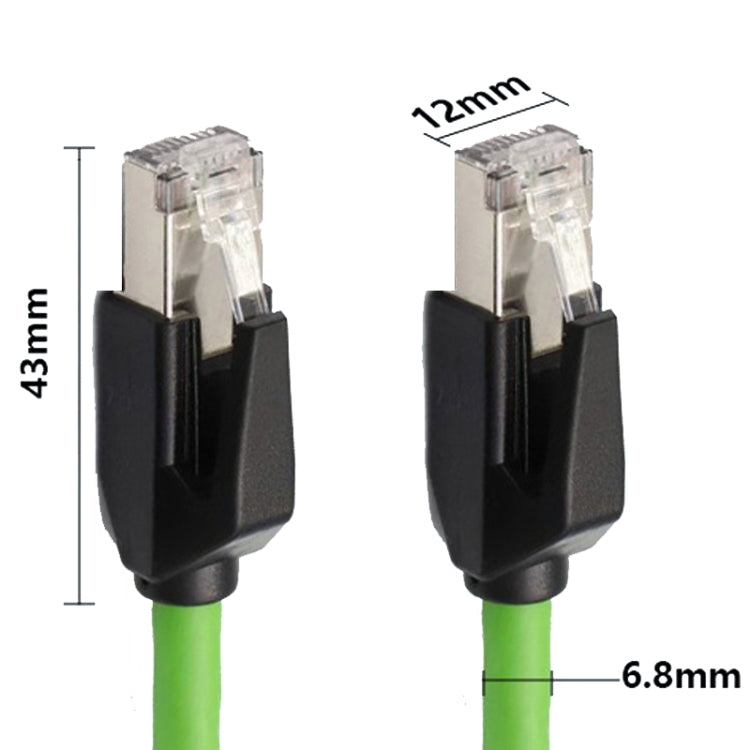 30m CAT6 Double Shielded Gigabit Industrial Cable Vibration-Resistant