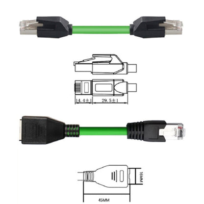 30m CAT6 Double Shielded Gigabit Industrial Cable Vibration-Resistant