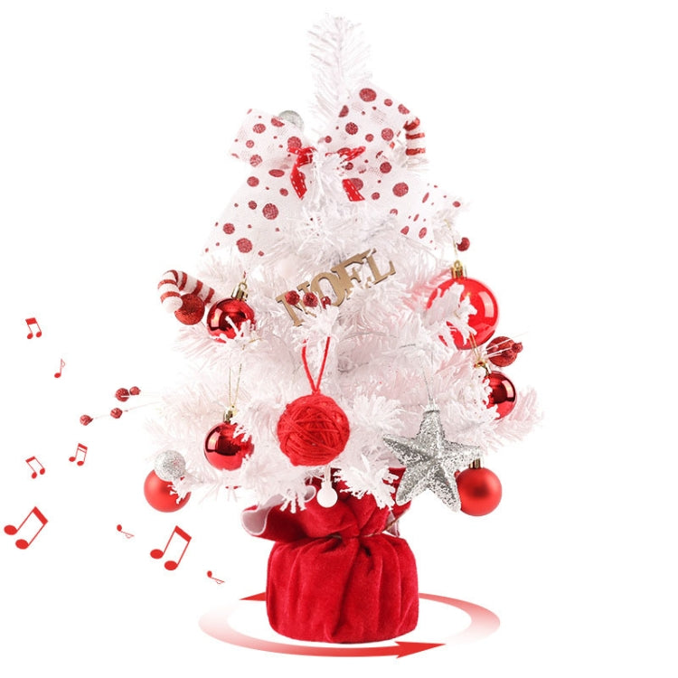 50cm LED Rotating Music Box Desktop Mini Christmas Tree Ornaments Main image