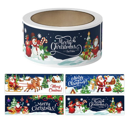 120pcs /Roll Christmas Self-adhesive Label Stickers Cartoon Printed