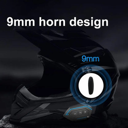 X6 Helmet Bluetooth Headset Wireless Waterproof Moto Handsfree Stereo