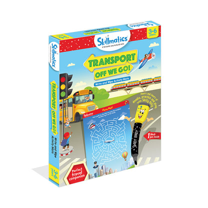 Skillmatics Transport Off We Go - Fun Activities to Teach Kids About
