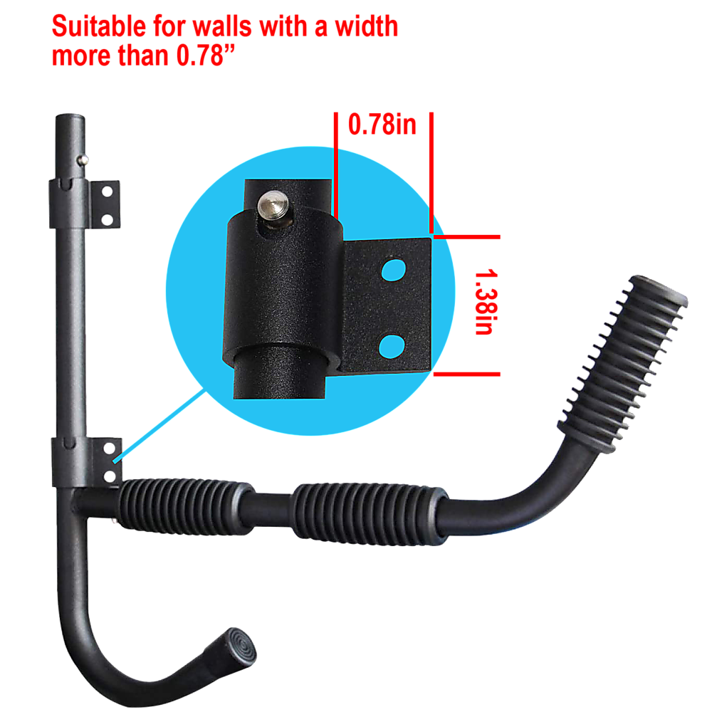 Kayak Canoe Wall-Mounted Rack Storage Brackets Swivel Sports Design