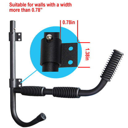 Kayak Canoe Wall-Mounted Rack Storage Brackets Swivel Sports Design