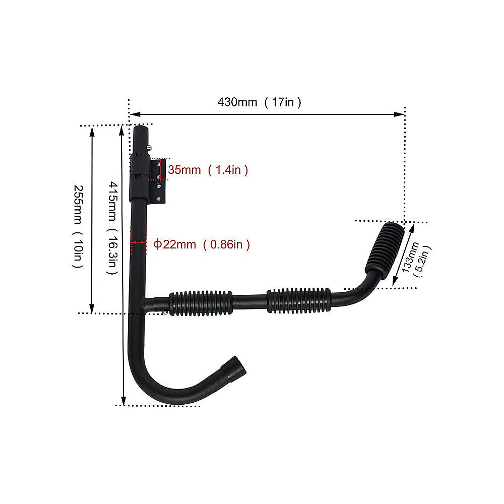 Kayak Canoe Wall-Mounted Rack Storage Brackets Swivel Sports Design