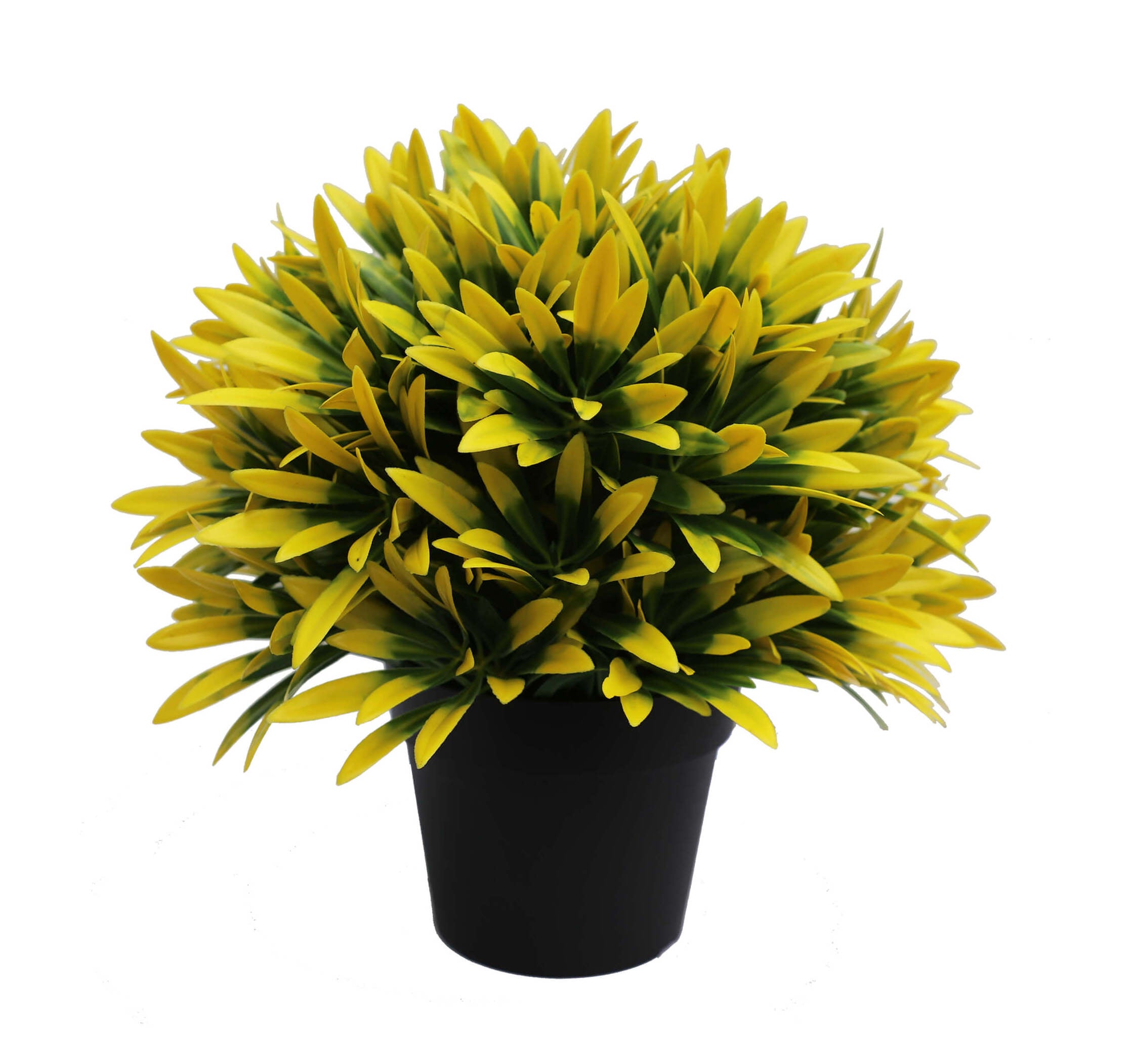 Small Potted Artificial Decorative Yellow Lily Plant UV Resistant 20cm Main image