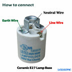 ES E27 Industrial Lamp Light Bulb Holder~3421