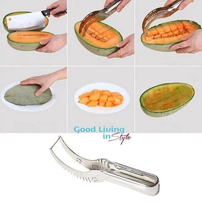 WOWZY RED/STELL Watermelon or any Melon Slicer and Cake With Mellon