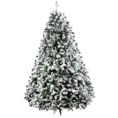 Jingle Jollys Christmas Tree 2.4M Xmas Trees Decorations Snowy 1500