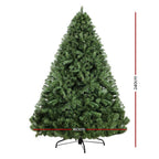 Jingle Jollys Christmas Tree 2.4M Xmas Trees Decorations Green 1500