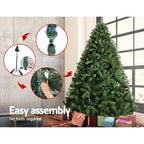 Jingle Jollys Christmas Tree 2.4M Xmas Trees Decorations Green 1500